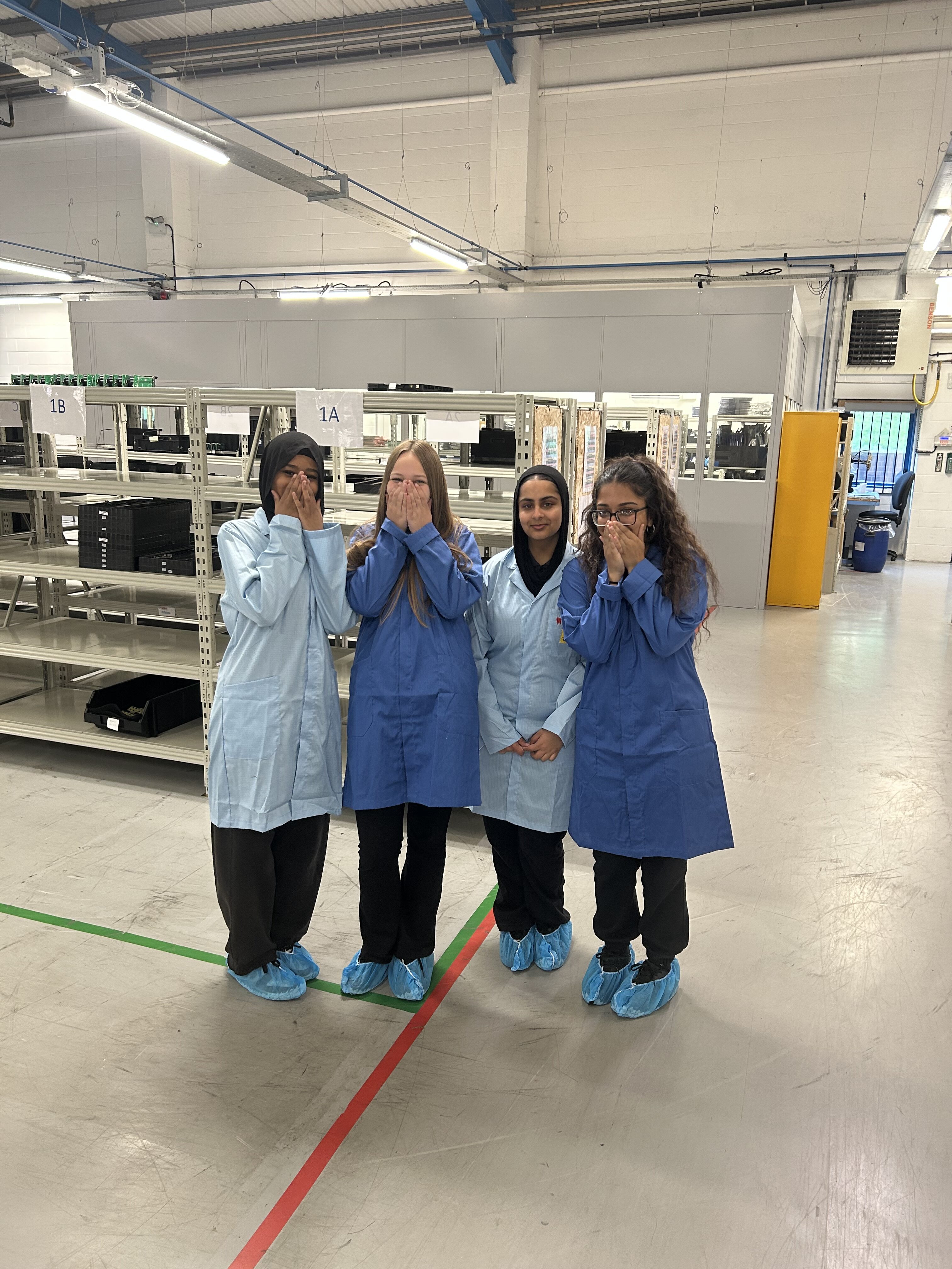 Year 10 students from Co-op Academy Leeds on a site visit to local employer Pyronix